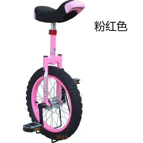 宝贝骑独轮车彩色铝合金圈单轮脚踏车平衡益智儿童成人不分场地