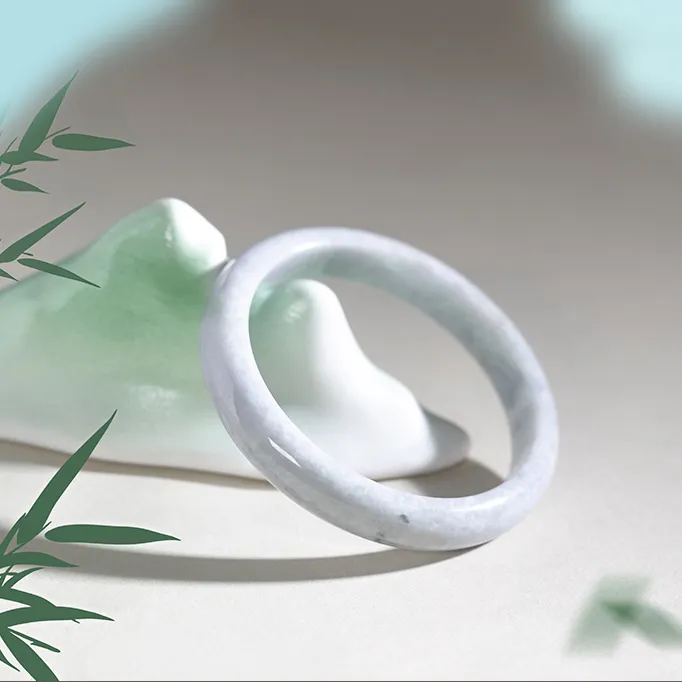 紫罗兰飘花手镯缅甸纯天然翡翠A货手镯紫色古风（多样化随机发货）