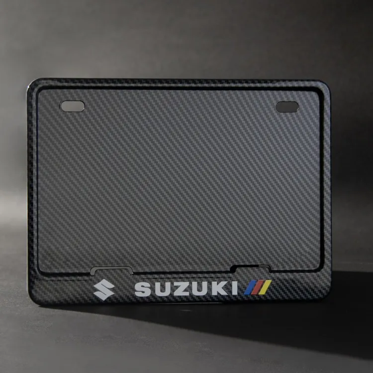 铃木后牌照保护框适用雅马哈川崎铃木光阳贝纳利春风摩托车牌照框