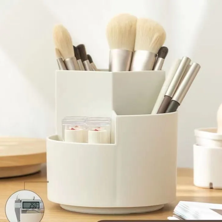 360度旋转笔筒多功化妆收纳盒尚可爱文具学生桌面北欧个性ins风