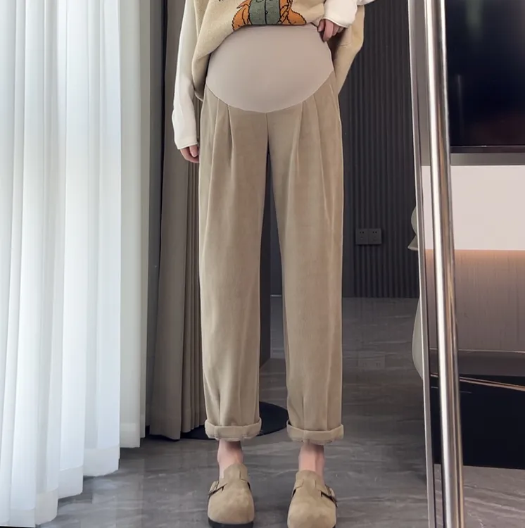 孕妇秋冬季新款宽松显瘦休闲时尚奶奶裤