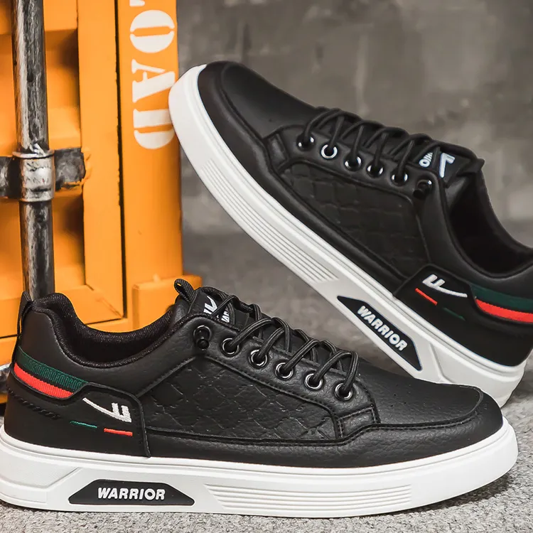 【回力新款】2024男士春季潮流透气百搭小白鞋黑色爆款休闲皮鞋板鞋