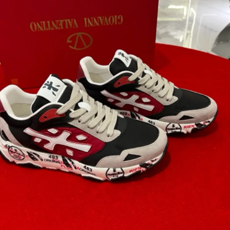 新品欧货高档斯丹sidan品牌男鞋2025这款百搭潮牌米字鞋男士拼色