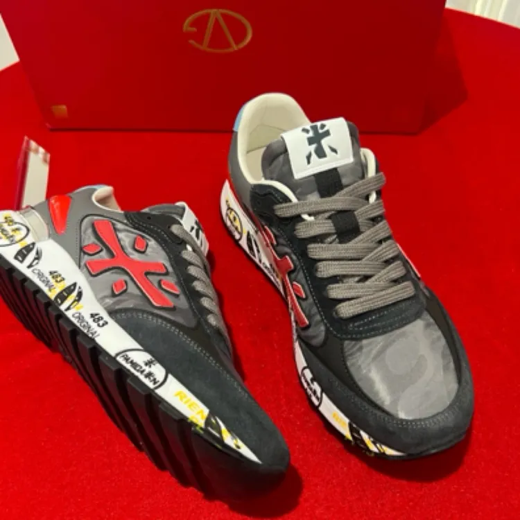 新品欧货高档斯丹Sidan品牌男鞋2025新款百搭潮牌米字鞋透气休闲