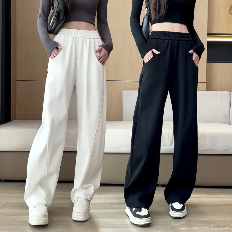 阔腿裤2025秋季薄款香蕉裤女显瘦垂感直筒裤小个子高腰休闲运动裤