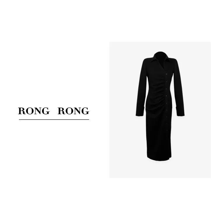 溶溶【大嫂款】RONGRONG溶溶 轻奢时尚气质设计师连衣裙B615-3.7LB