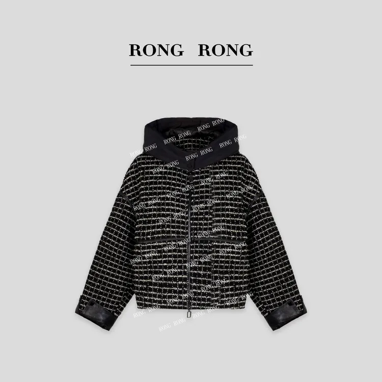 溶溶【革新香风】RONGRONG90白鹅绒绵羊毛轻奢小香风羽绒服F25QW701