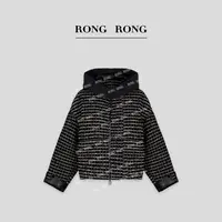 溶溶【革新香风】RONGRONG90白鹅绒绵羊毛轻奢小香风羽绒服F25QW701