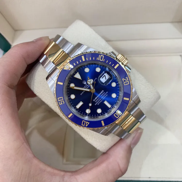 95新 Rolex/劳力士 M126613LB-0002间金蓝 保卡：22年12月16日