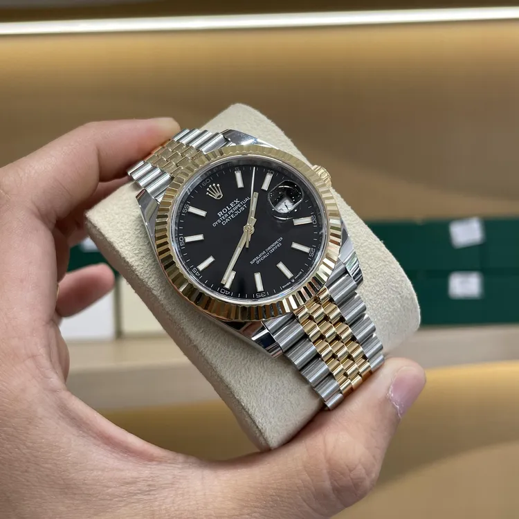 99新 Rolex/劳力士 M126333-0014 间金黑条 保卡：23年9月3日 名表