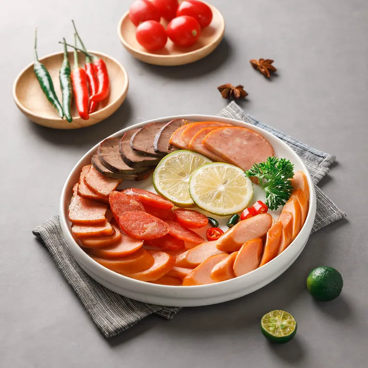 就酱精品小六件套餐 鸡泥肠排骨肠肉枣肉肚肉卷猪肝(六种共1250g)