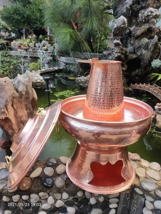 锅具纯铜纯手工烧碳铜火锅 