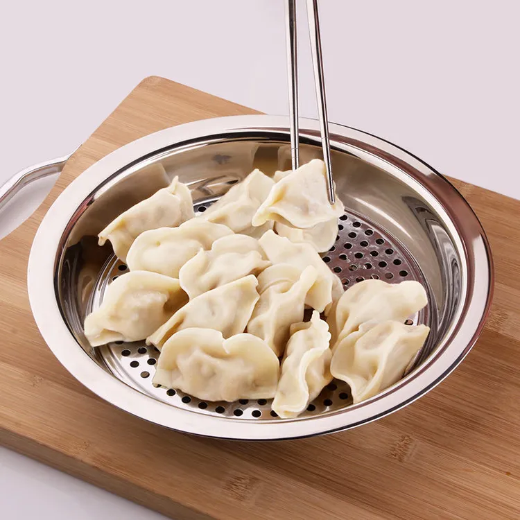 【你我她】加厚不锈钢饺子盘家用水饺盘子不锈钢平盘蒸帘