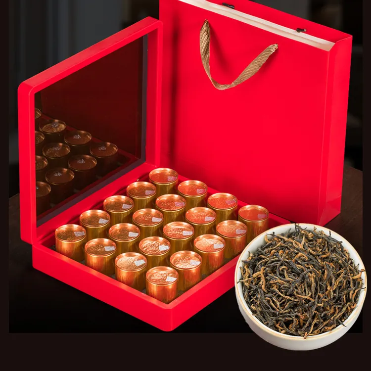 春节日茶叶礼盒装送礼佳品  金骏眉红茶高档小金罐礼品茶走亲戚