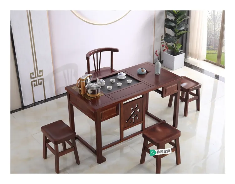 1.25米阳台小茶桌茶台功夫茶套装家用商用泡茶组合迷你小茶台