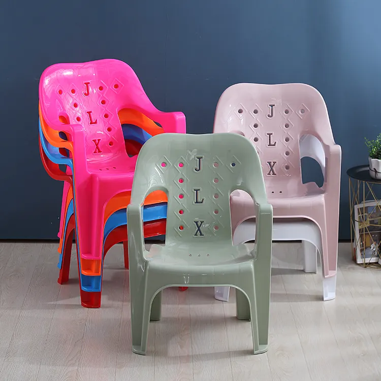 小麓班塑料矮凳加厚家用简约成人儿童餐桌椅扶手椅夜市茶几靠背椅