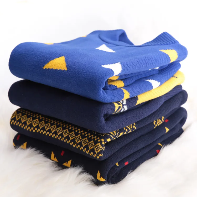 儿童毛衣男童套头加厚冬款潮中大童打底男针织衫洋气宝宝秋冬保暖