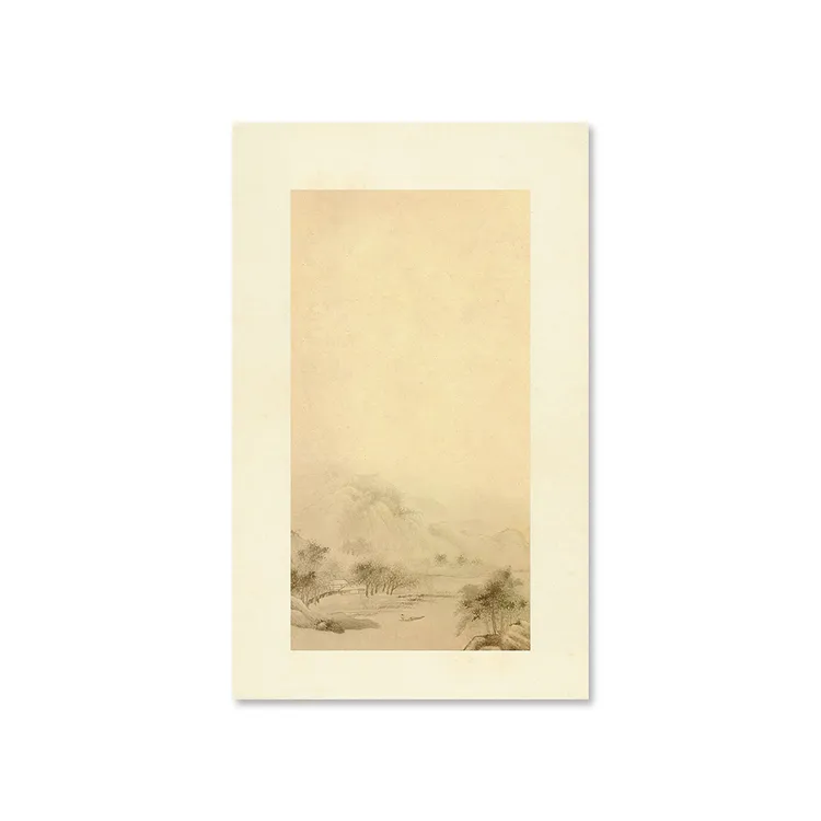 隐庐文房山水册页作品纸十二种图案一套