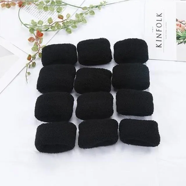 高弹发圈黑色隐形大号盘发不伤发无缝高马尾大弹力韩式扎头发时尚