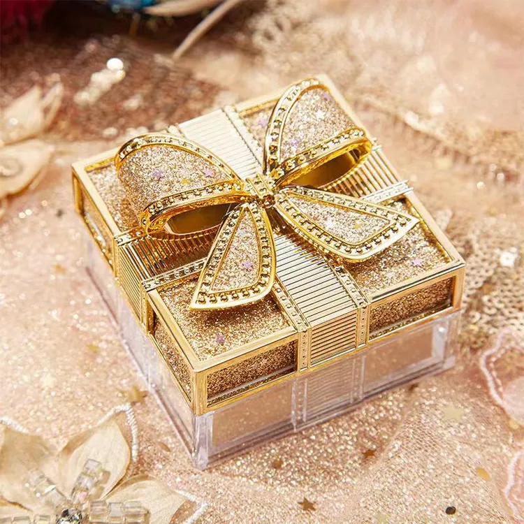 蝴蝶结丝感空气蜜粉防水提亮肤色隐形毛孔散粉24g定妆