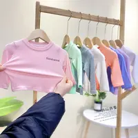 宝宝弹力修身春秋款婴幼儿T网红婴儿打底衫男女小童上衣t桖