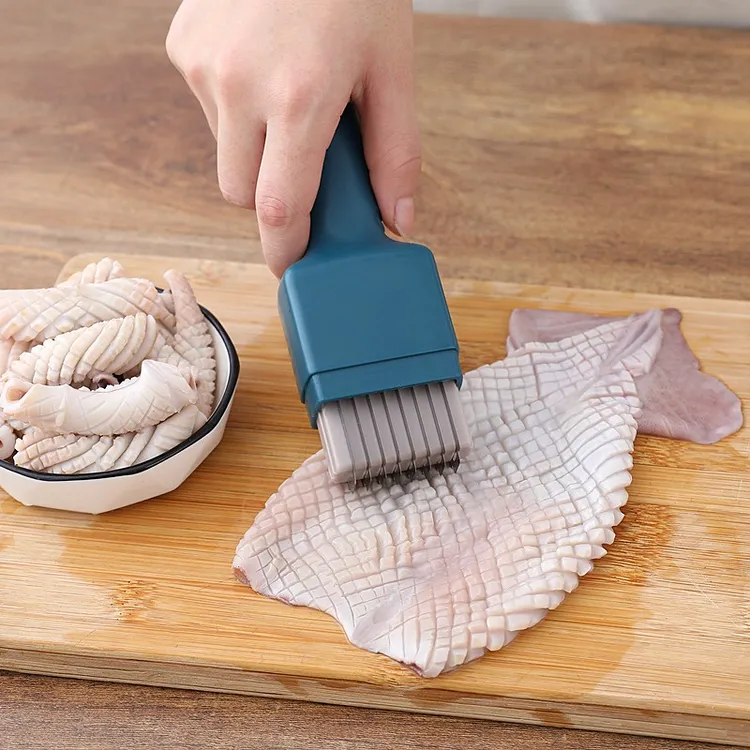 鱿鱼拉花刀可调式鲍鱼猪腰鸡肫改花雕刻工具多功能切鸭胗拉花神器