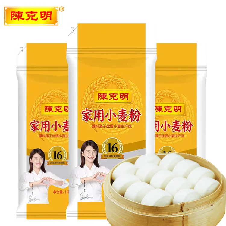 CKM/陈克明陈克明面粉小麦粉1kg中筋面粉白面包子馒头饺子面粉