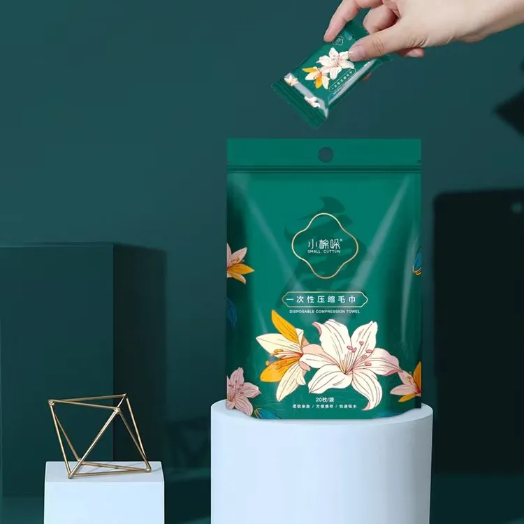 【到手6包】小棉哚国潮风压缩毛巾棉柔巾加大加厚洗脸巾旅游必携带