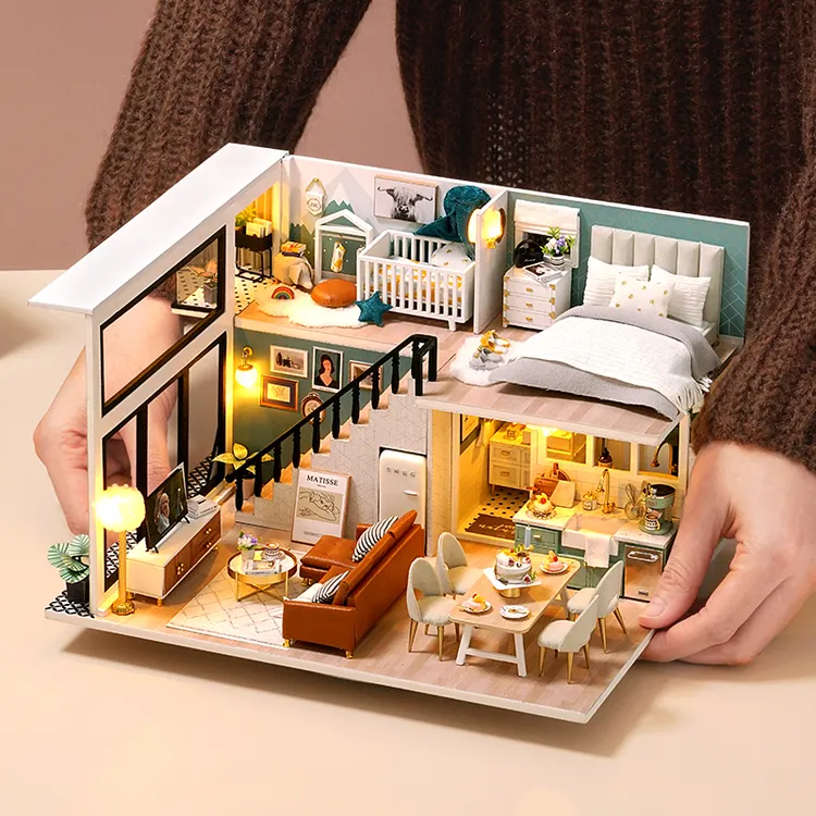 舒适生活diy小屋手工制作建筑模型玩具小房子创意女生礼物