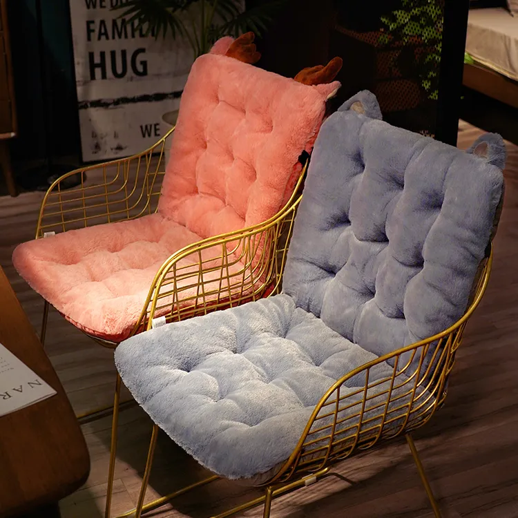 冬季椅子坐垫屁垫护腰靠垫靠背一体办公室久坐座椅屁股垫厚软宿舍