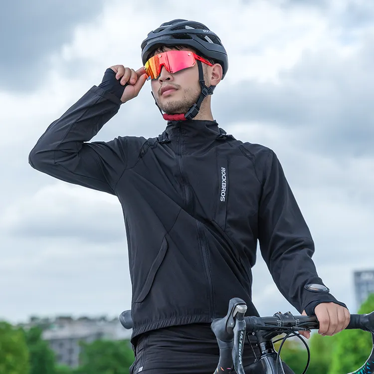 洛克兄弟骑行服男女休闲透气长袖长裤户外单车运动外套春夏秋冬季