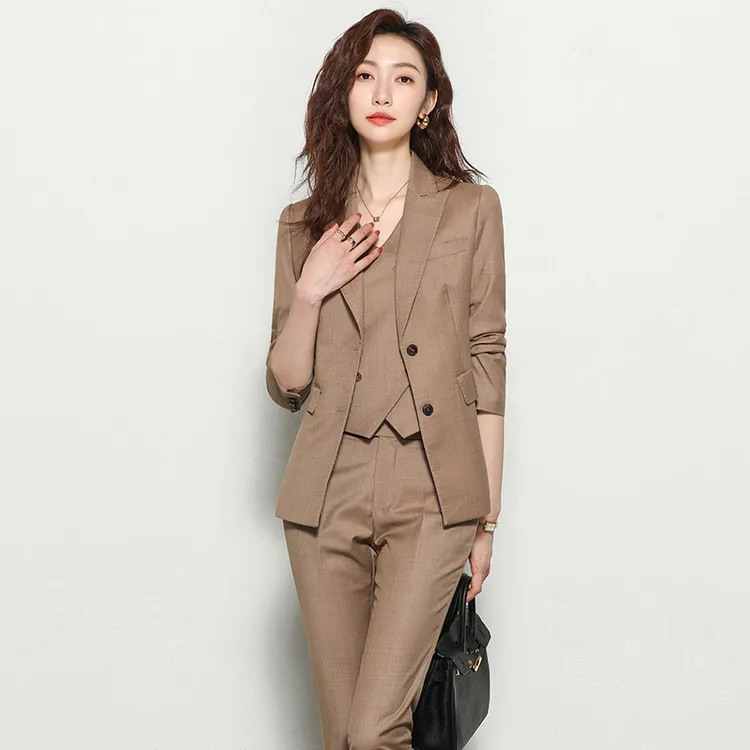 2022秋冬新款职业套装女高级感西装外套正装设计感小众西服工作服