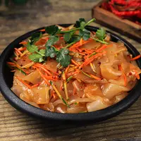 东北土特产大拉皮凉拌粉凉粉鲜湿粉即食250g*6袋装包邮水晶