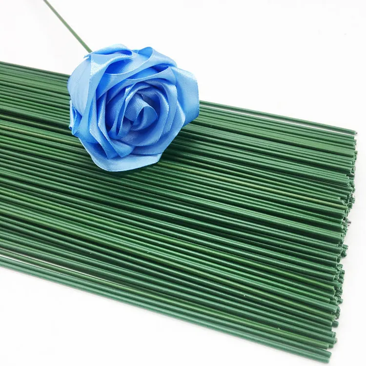 二号花杆丝网花绢花专用花杆花材绿色花杆仿真手工玫瑰花材料花心