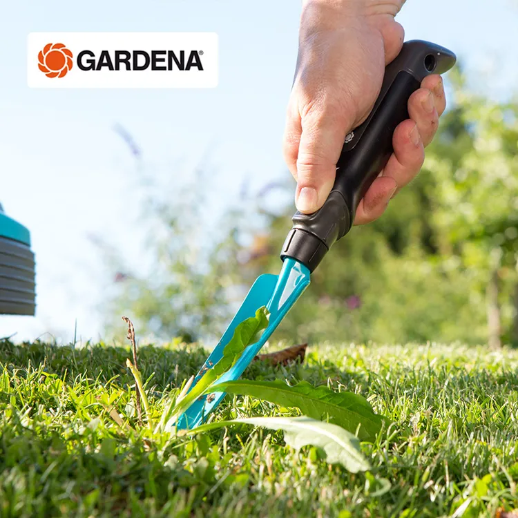 德国进口嘉丁拿GARDENA 花园种花除草移栽工具 加长窄型园艺铲子