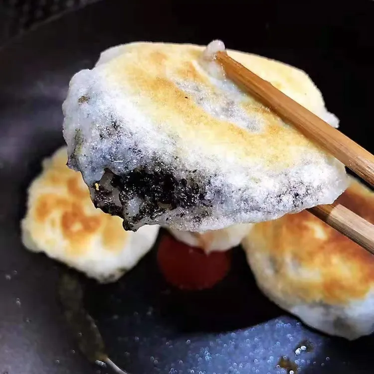 【手工】农食谷临安特色麻糍农家纯糯米糍粑2盒*6个/1盒360克芝麻馅