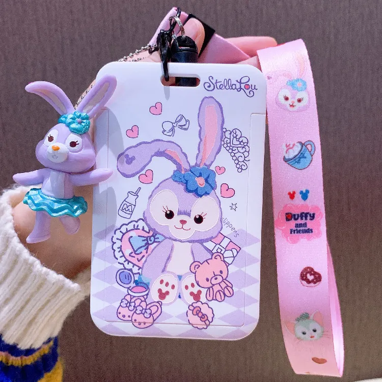 少女卡通接送卡幼儿园胸卡证件卡套工作证校园学生饭卡公交卡套保