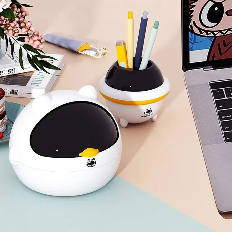 【金铂喜】ins桌面垃圾桶垃圾桶收纳盒笔筒摆件大容量文具高颜值