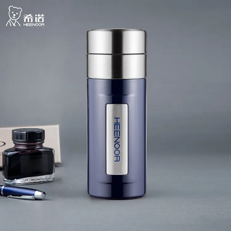 希诺真空保温杯男士高档车载水杯大容量家用泡茶杯经典款8701