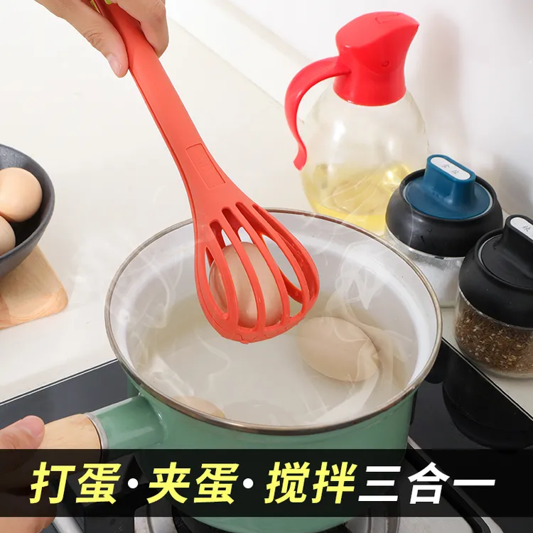 多功能夹蛋打蛋器厨房捞面夹尼龙手动打发奶油器搅拌器创意食品夹