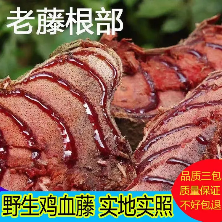 广西深山自然生长鸡血藤老藤梗部干片500g/1000g/2000g