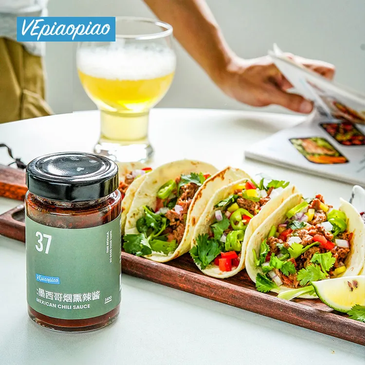 VEpiaopiao37墨西哥烟熏辣酱 低脂taco塔可酱卷饼沙拉烧烤酱240g