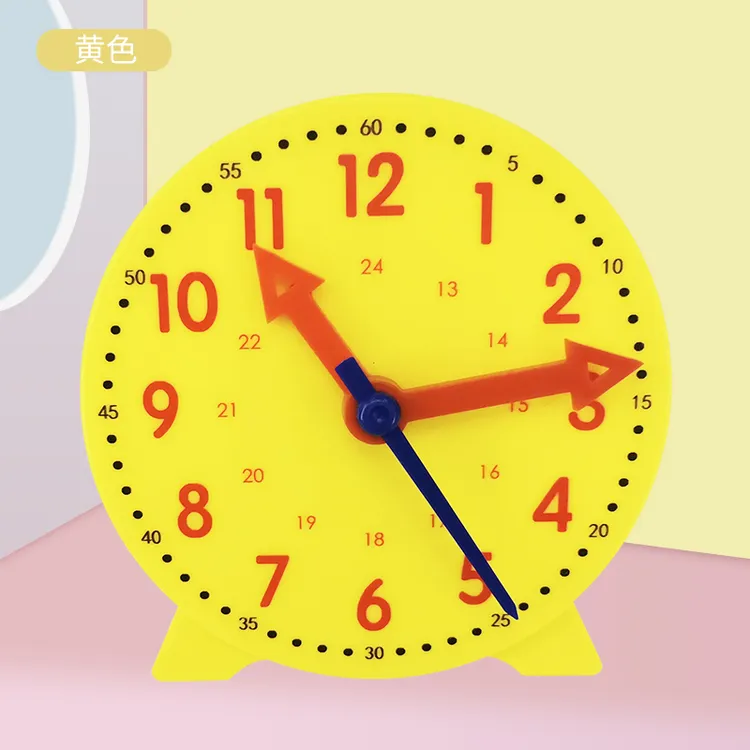 直播同价小学生时钟教具 大号钟表模型 一二三年级幼儿园认识时间