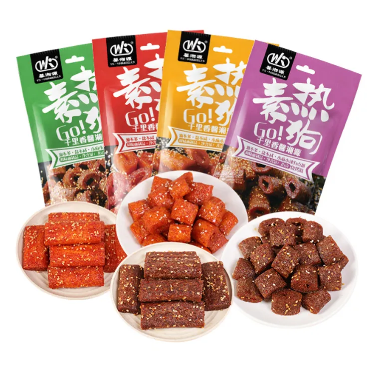 【千里香】素热狗76g/包网红辣条香辣面制品辣条休闲零食麻辣小吃