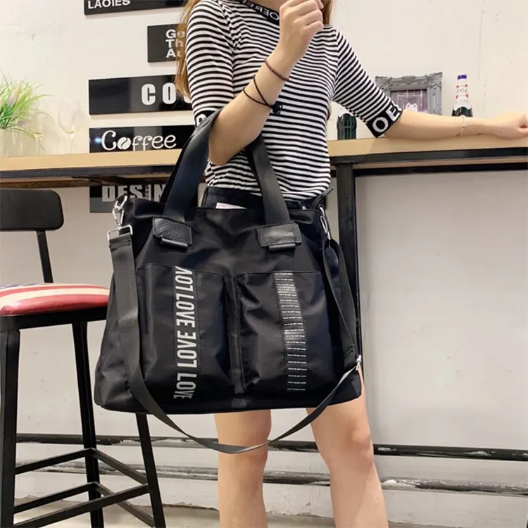 轻便短途旅行包单肩包韩版百搭出差行李包大容量女斜挎手提包女包