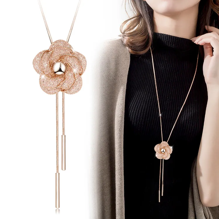 高档高端毛衣链装饰项链2025年新款潮女夏毛衣长吊坠