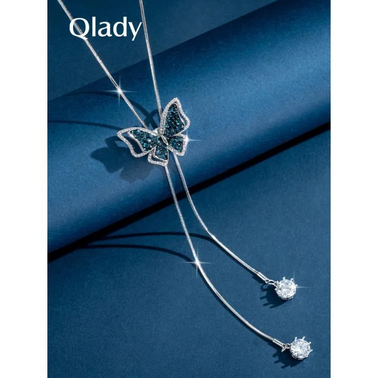 铜合金吊坠 装饰项链毛衣链女新款潮长款小众设计感毛衣项链配饰