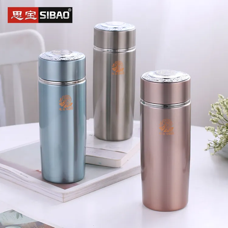 思宝双龙A真空保温杯304不锈钢男女随身便携茶水杯