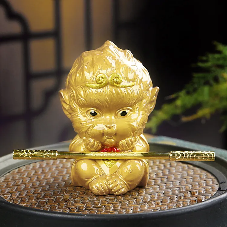 热水变色茶宠精品可养创意孙悟空礼品装饰摆件茶玩茶桌茶台摆设