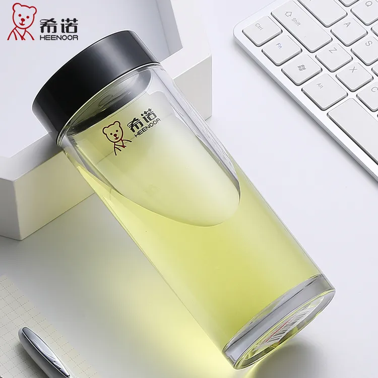 希诺塑加厚料杯男透明隔热防烫茶杯运动便携户外车载防摔水杯茶杯